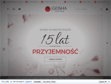Tablet Screenshot of geisha-sexshop.pl
